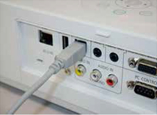 USB cable (not supplied)