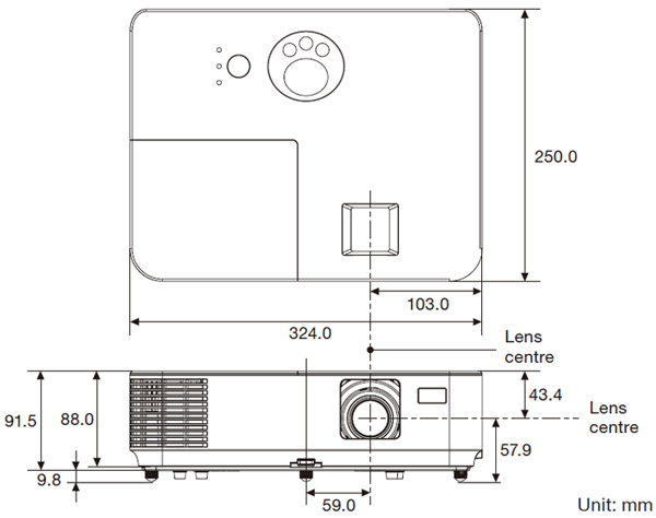 Cabinet dimensions